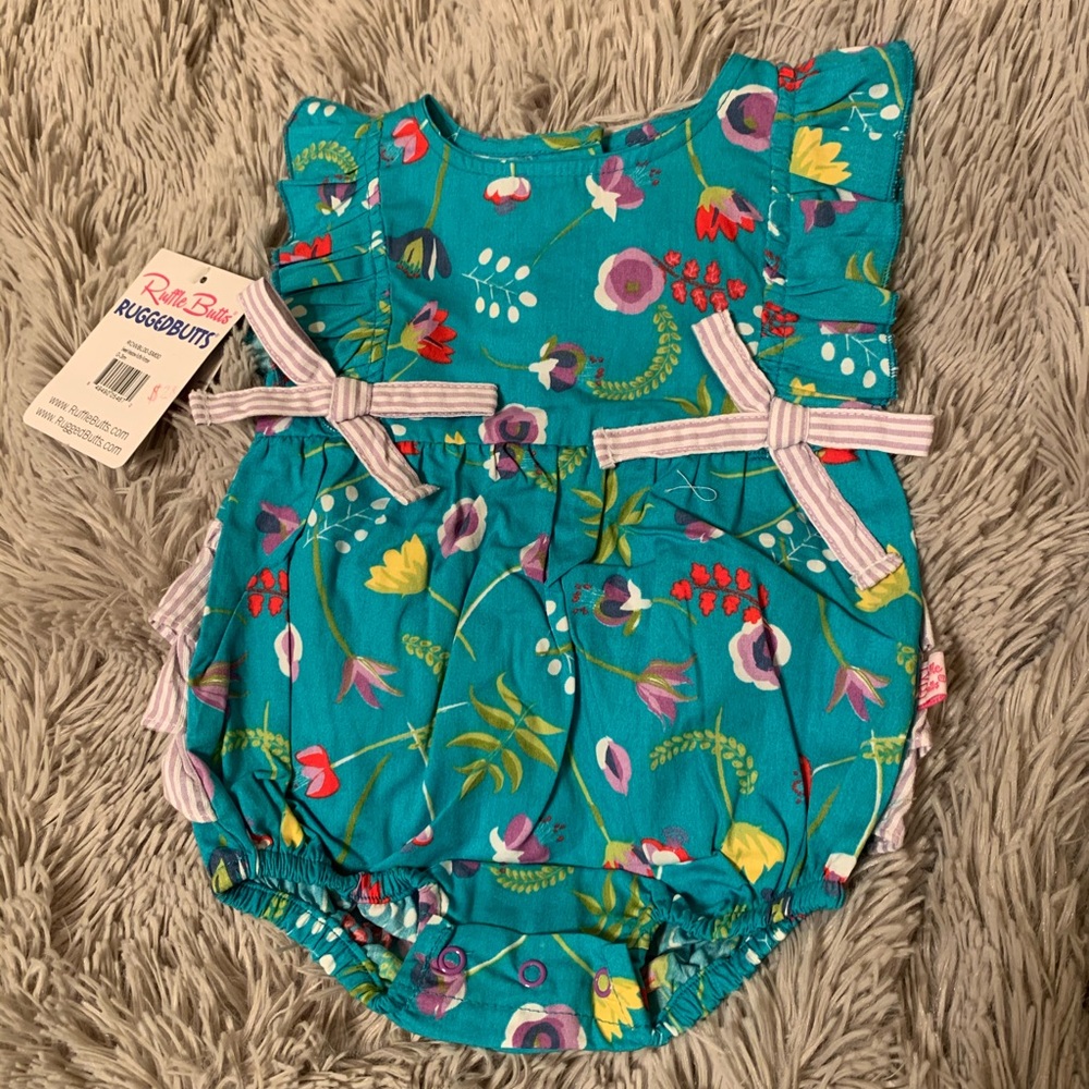 Ruffle Butts Floral Bubble